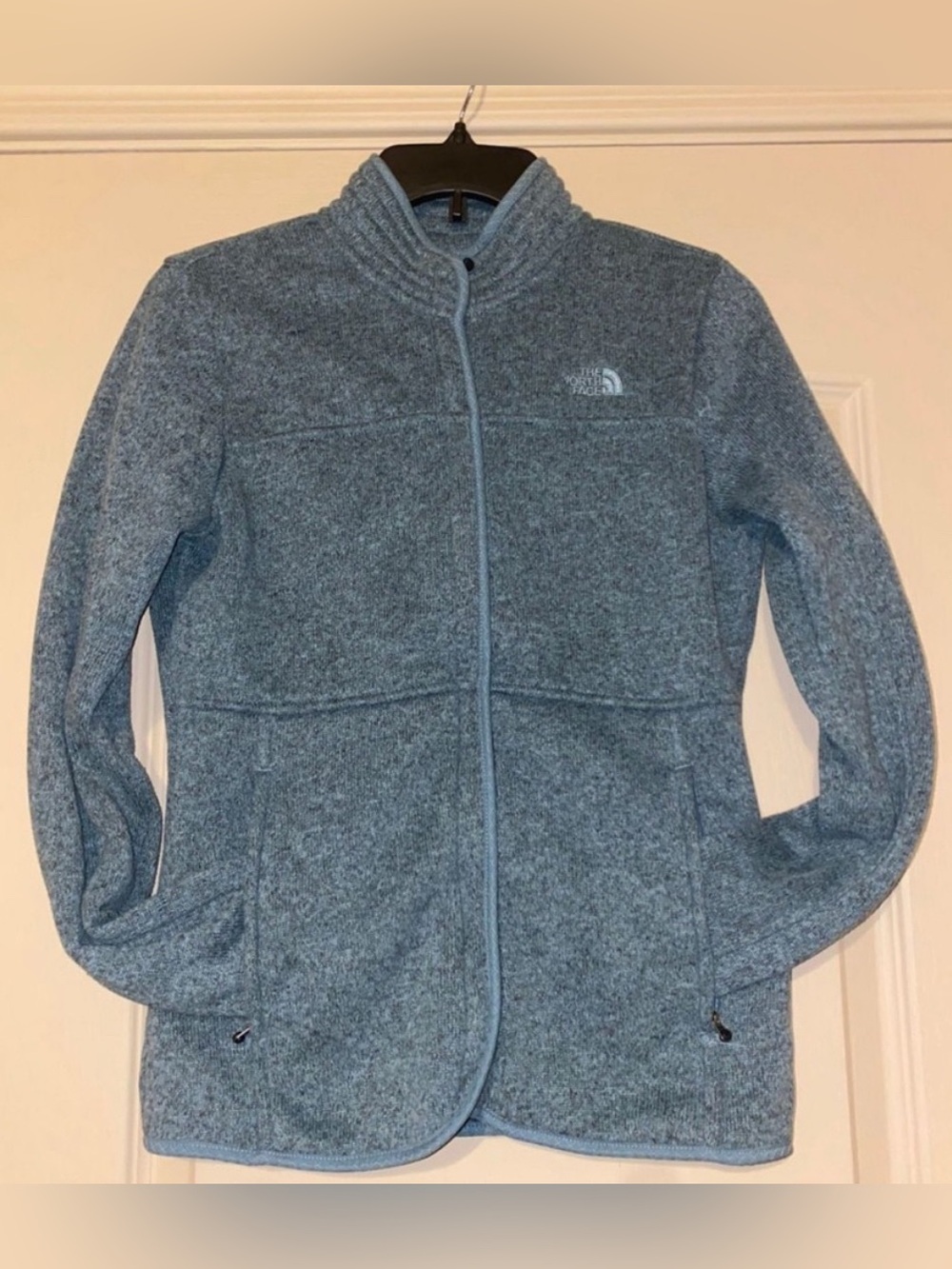The North Face Women's Light Blue Full-Zip Fleece Jacket